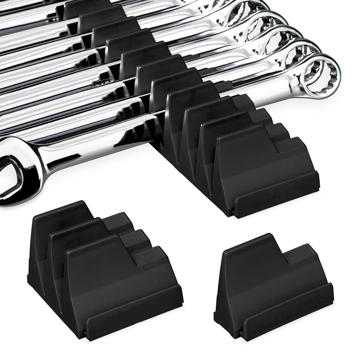Belro wrench holder organizer for home and garden storage, keeps wrenches neatly arranged and easily accessible.