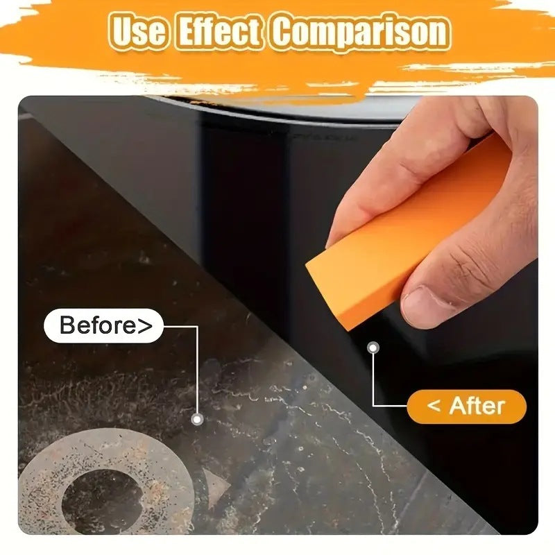 Belro limescale eraser and rust remover cleaning supply with a compact handheld design on a white background.