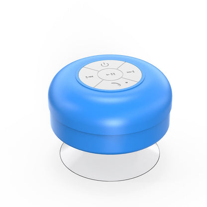 Belro shower speaker in waterproof design, compact electronic audio device with control buttons, suitable for bathroom use