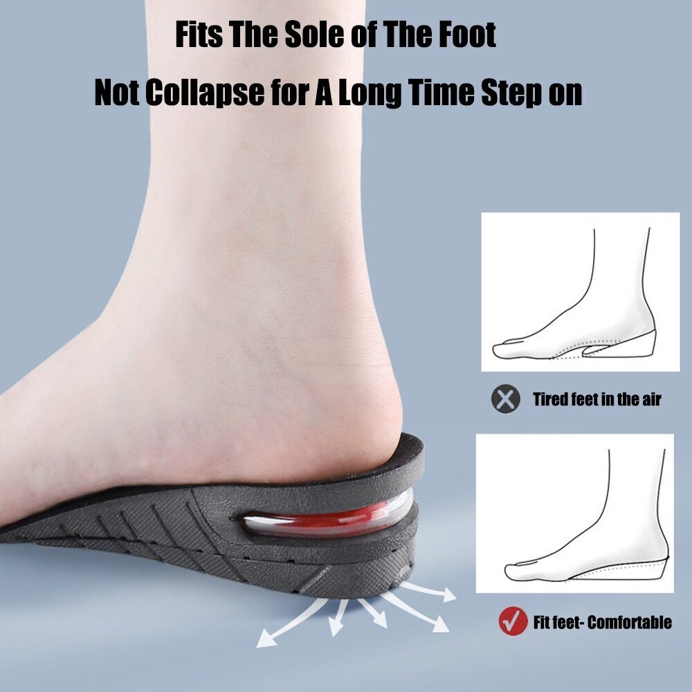 Belro Shoe Lifts height increase insoles for footwear, showing the cushioned insoles designed to add extra height and comfort.