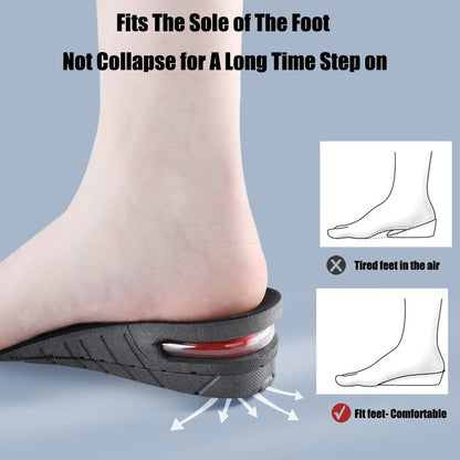 Belro Shoe Lifts height increase insoles for footwear, showing the cushioned insoles designed to add extra height and comfort.