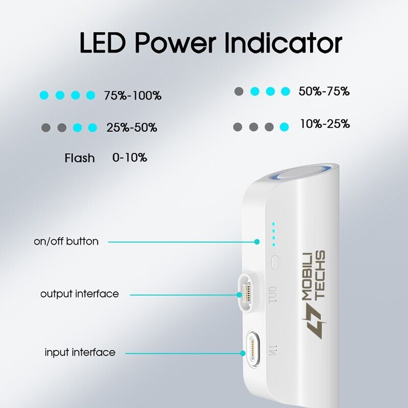 Mini portable magnetic power bank by Belro, compact electronic device with magnetic charging capabilities for on-the-go power.