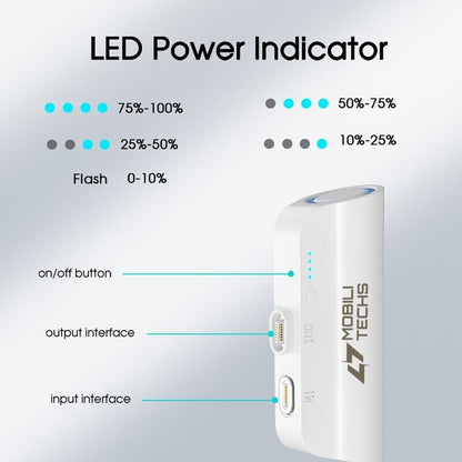Mini portable magnetic power bank by Belro, compact electronic device with magnetic charging capabilities for on-the-go power.