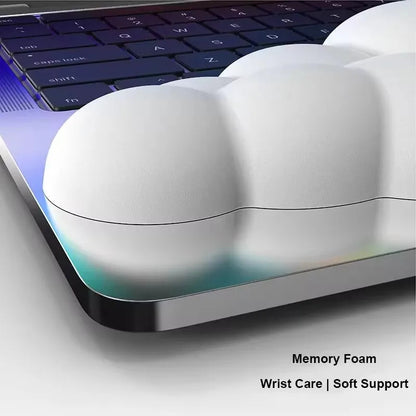 Belro memory foam cloud wrist rest for keyboards, soft ergonomic cushion for comfortable computer use.