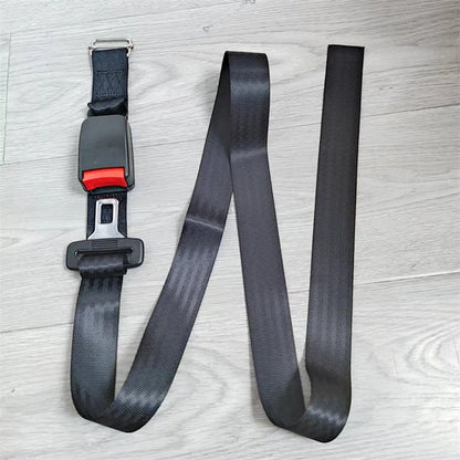 Belro maternity seat belt extender for pregnant women, shown attached to a car seat belt, providing extra comfort and safety during pregnancy.