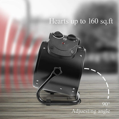Belro electric heater fan for greenhouse grow tent, compact electronic heater with fast heating and IPX4 waterproof rating.
