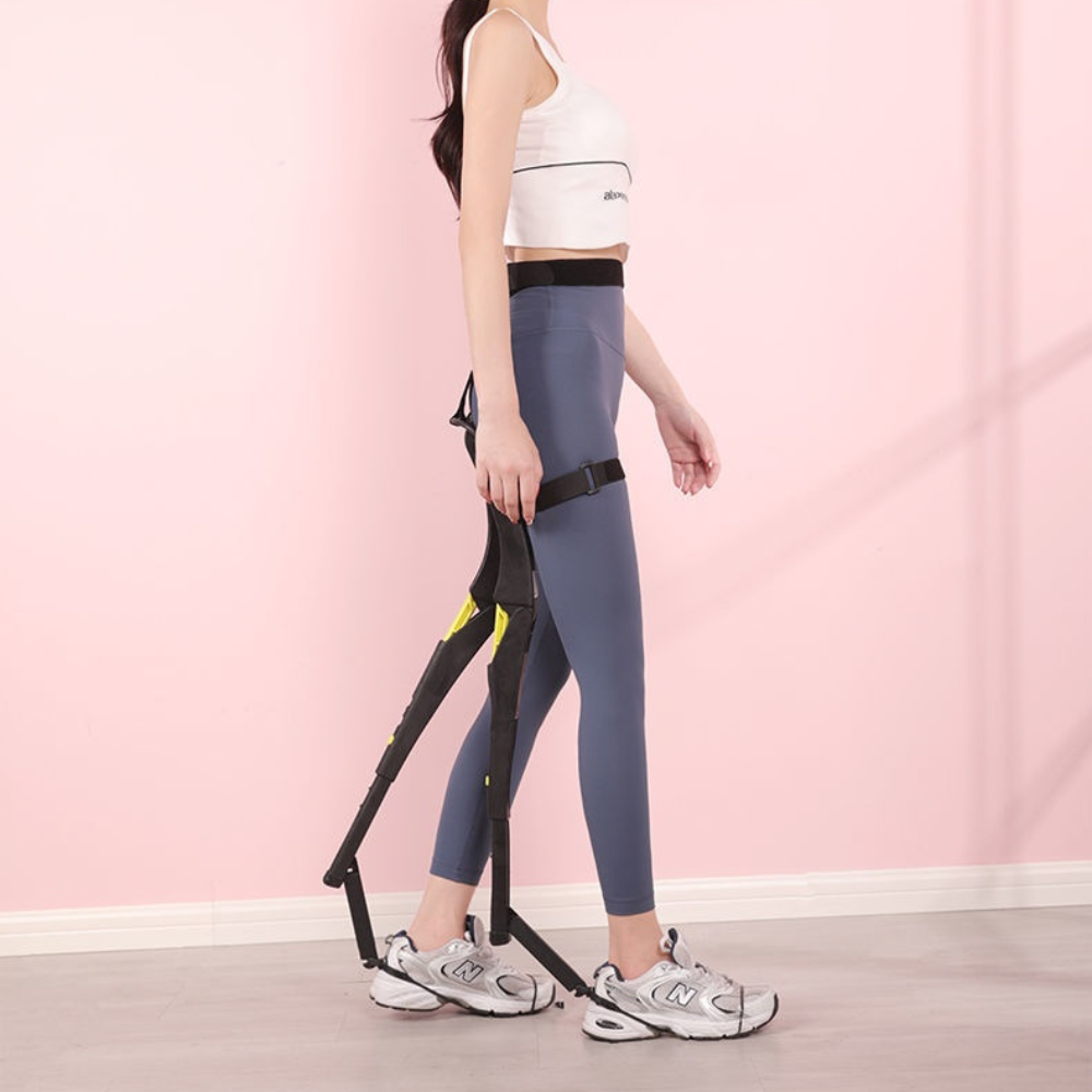 Belro portable wearable exoskeleton outdoor sports folding chair with adjustable frame and cushioned seat for outdoor activities.