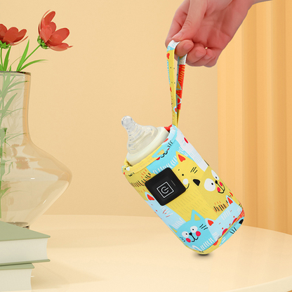 Belro portable USB baby bottle warmer for milk formula, compact and convenient for on-the-go feeding.