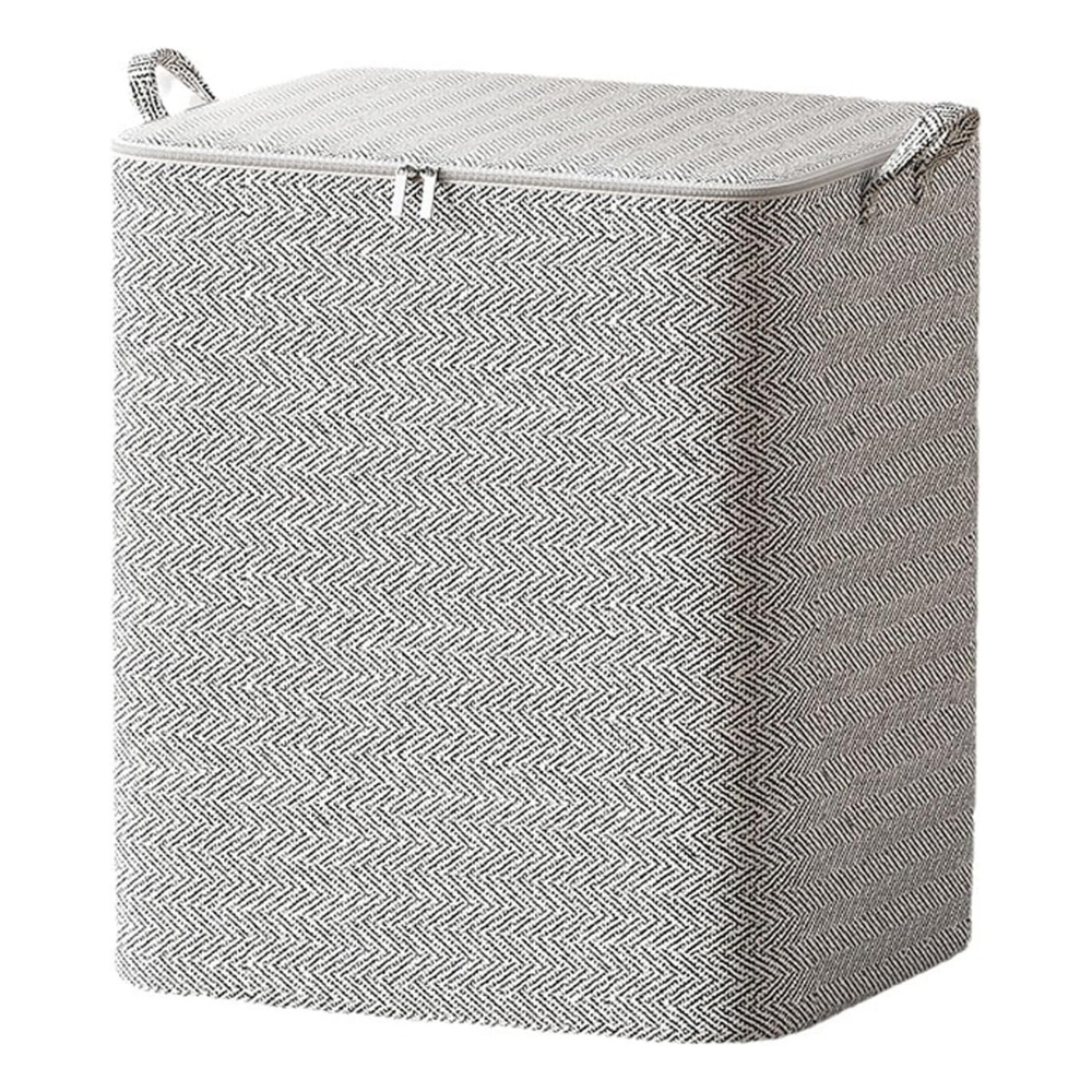 Large Belro XL clothes storage container with handles, sturdy plastic box for organizing clothing and household items.