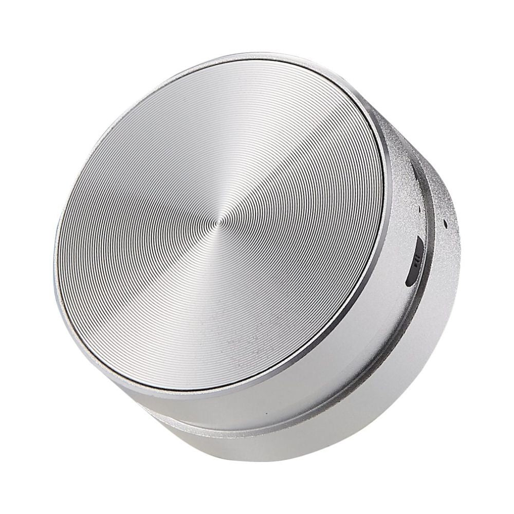Belro Bone Induction Speaker showing a sleek black design, demonstrating how it turns surfaces into audio sources.