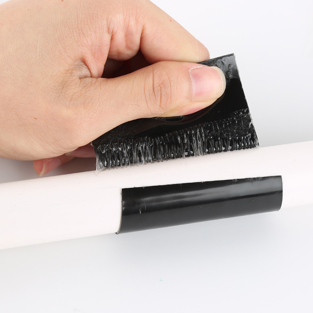 Belro Ultra Strong Stop Leaks waterproof repair tape applied to a pipe for sealing leaks in tools and hardware.