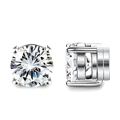 Unisex magnetic crystal stud earrings from Belro, featuring a sleek design with sparkling crystals, perfect for stylish jewelry accessories.