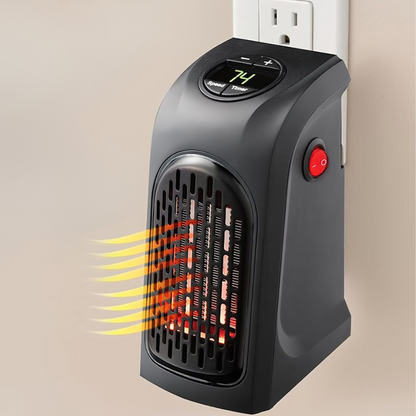 Belro portable plug-in electric fan heater with thermostat, compact home appliance for efficient room heating.