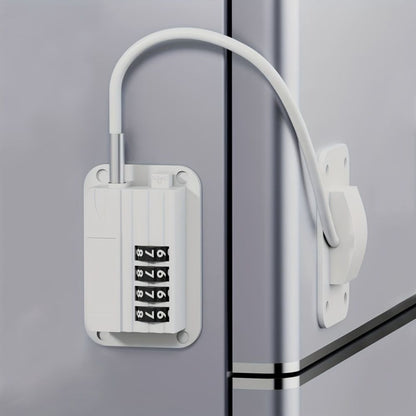 Belro Secure Fridge Door Safety Lock with code, electronic smart lock for child-proofing and secure refrigerator access.