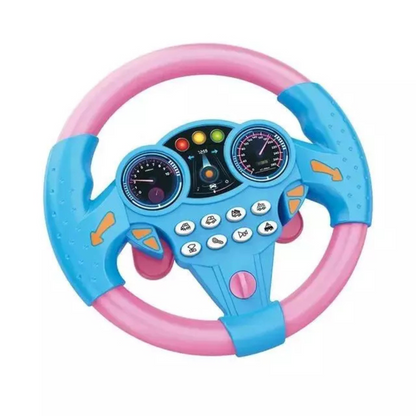 Belro Kid's electric simulation steering wheel toy with suction attachment for play and learning in toys and games.