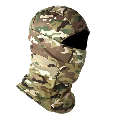 Belro camouflage fleece-lined full face balaclava mask, warm and cozy for outdoor winter activities.