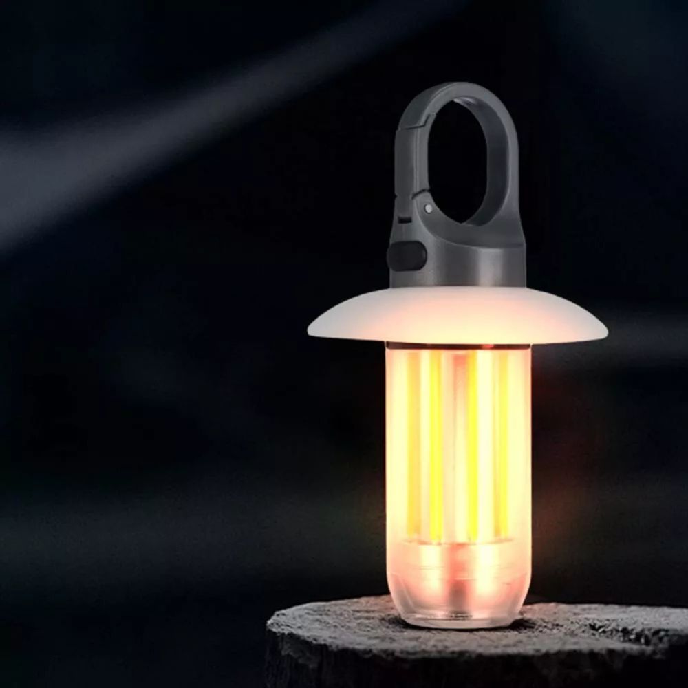 Belro 2-piece rechargeable LED camping lanterns providing bright outdoor lighting for tents and camping trips.