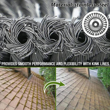 Belro Carbon Steel Weed Brush and Trimmer for men, showing durable steel blades and ergonomic handle for outdoor gardening.