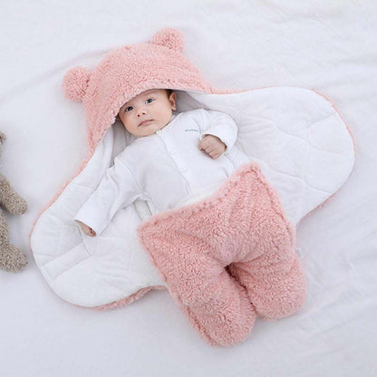 Soft Belro baby swaddle blanket in light fabric, ideal for cozy newborn swaddling and gentle comfort.