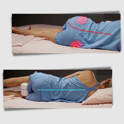 Belro orthopedic knee and leg pillow with memory foam for support and comfort in health and support therapy.