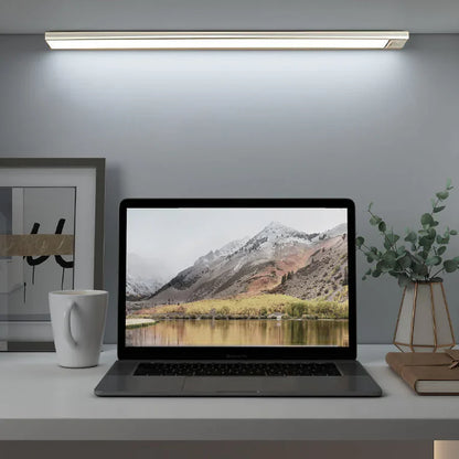 Belro motion sensor closet cabinet light mounted inside a storage cabinet, ideal for hands-free illumination in home storage spaces