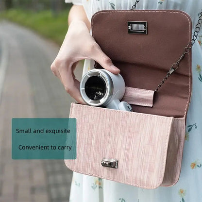 Belro foldable handheld turbo fan with digital display, outdoor portable fan for home and garden use.