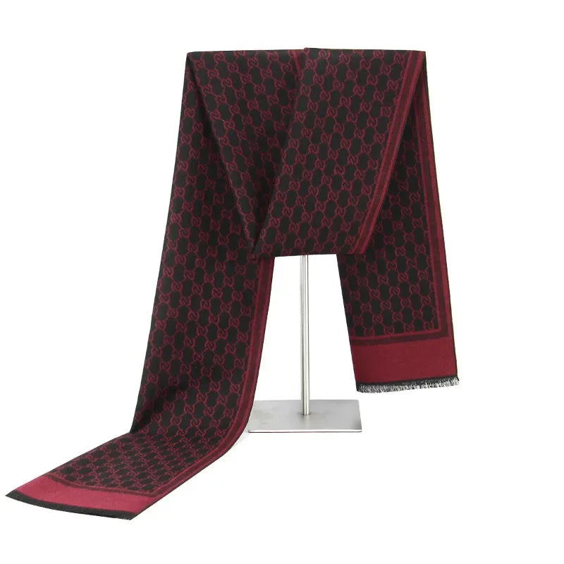 Belro luxury cashmere feel winter scarf in soft, cozy fabric, styled as a fashionable accessory for cold weather.