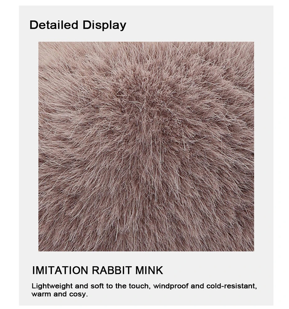 Belro luxury plush earmuffs for winter comfort, soft and warm clothing accessories with cozy ear coverage.