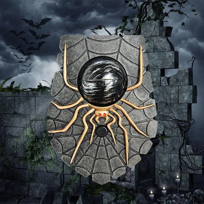Belro Creepy Spider Eyeball Halloween doorbell outdoor ornament with spooky spider and eyeball design for smart home decor.