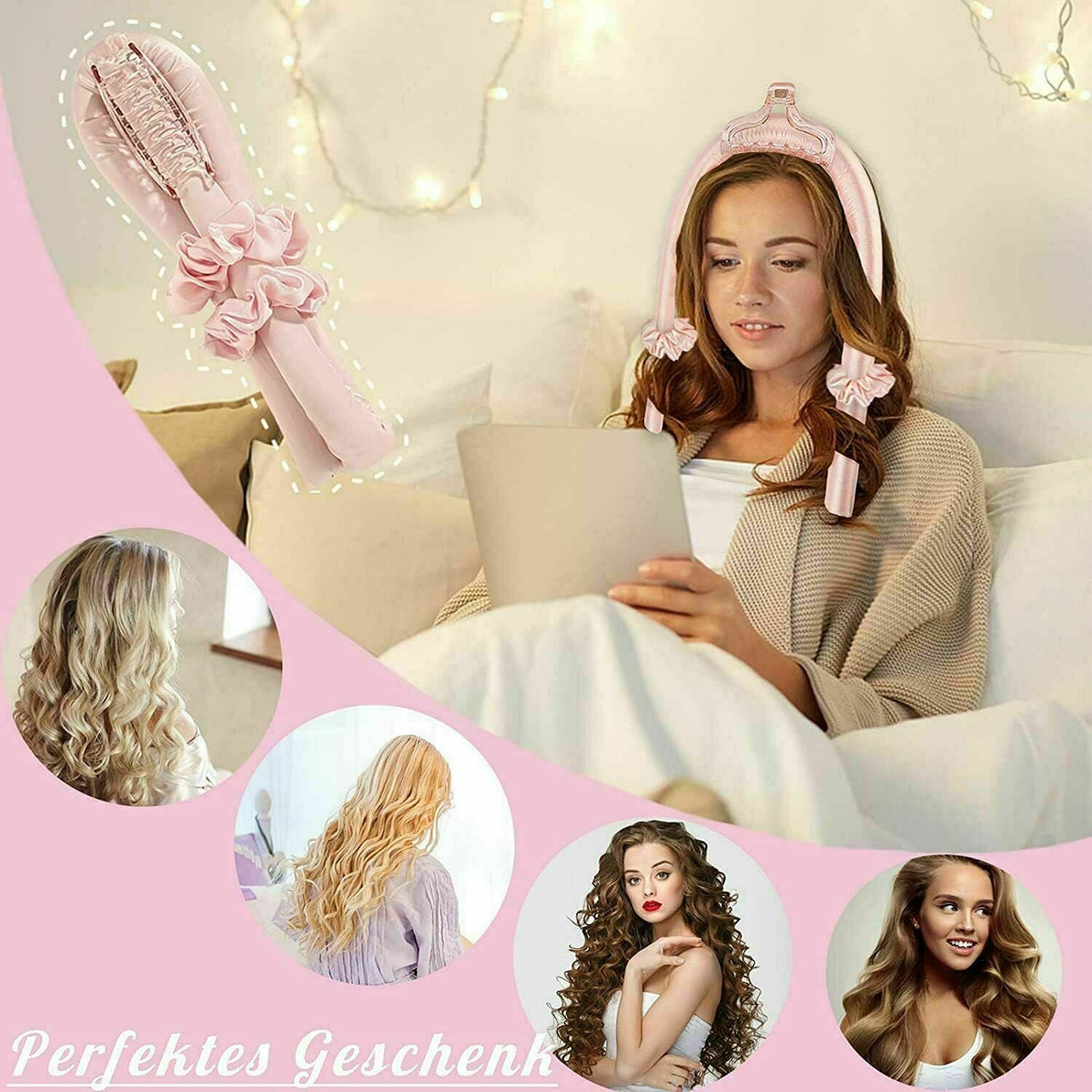 Belro non-electric curling iron for hair styling, featuring a sleek design for creating curls without heat or electricity.