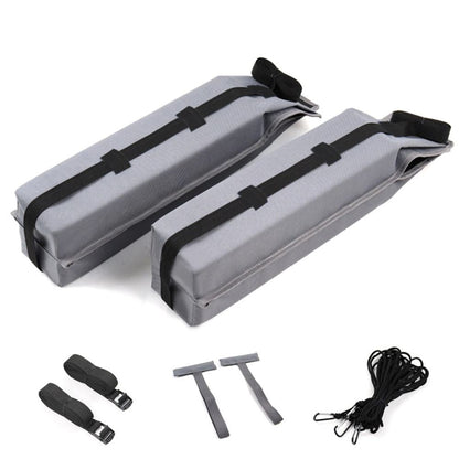 Belro universal car soft roof rack protection pads installed on a vehicle roof for storage and organization.
