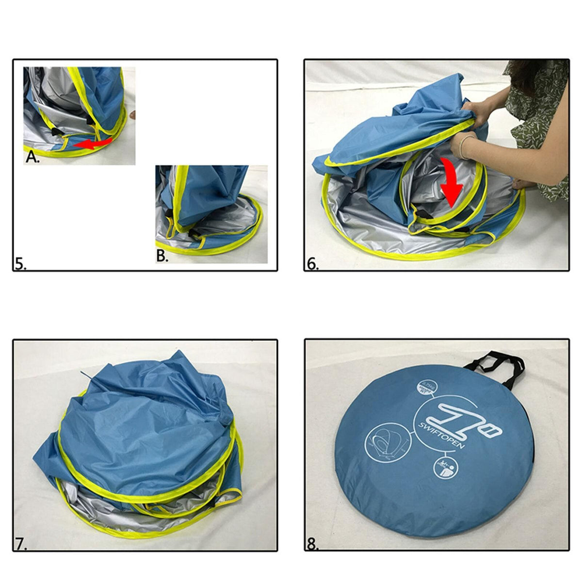 Belro waterproof UV tent for outdoor use, featuring ultra-resistant fabric, set up in a garden setting for shade and protection.