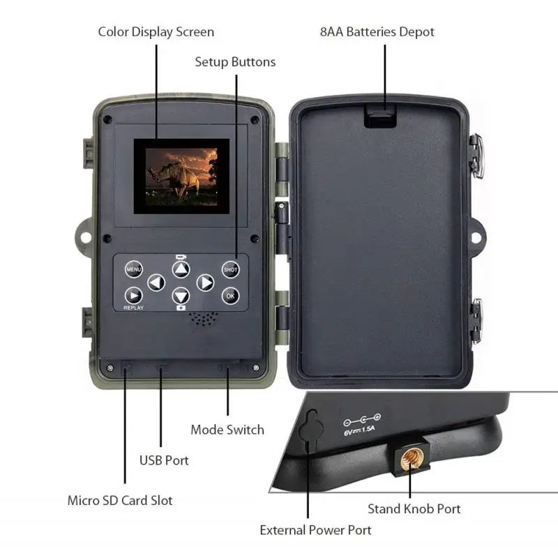 Belro advanced night vision trail camera mounted outdoors for wildlife monitoring and nighttime surveillance.