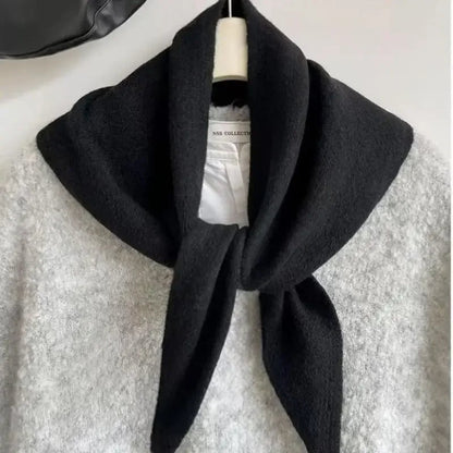 Korean style knitted winter scarf for women by Belro, cozy and stylish accessory with intricate knit pattern.