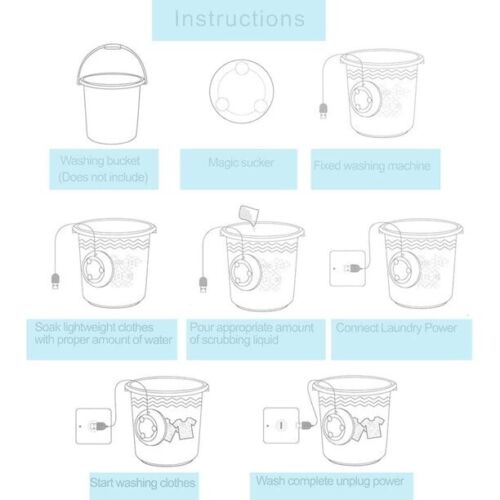 Belro Mini Ultrasonic Washing Machine for home and outdoor use, compact device with control panel and stainless steel drum.