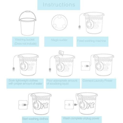 Belro Mini Ultrasonic Washing Machine for home and outdoor use, compact device with control panel and stainless steel drum.