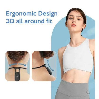 Belro lymphatic soothing neck massager, electronic personal care device with adjustable settings, designed for neck lymphatic drainage.