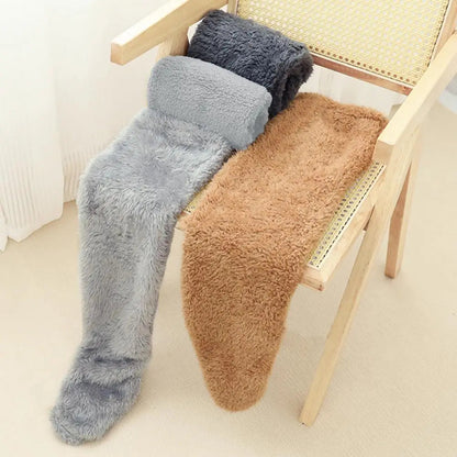 Belro Cozy fleece winter socks, long warm stockings, soft sleepwear for cold nights, in a cozy, plush fabric.