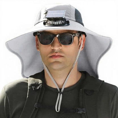 Belro solar fan hat with wide brim, UV protection, breathable accessories sun hat suitable for outdoor activities