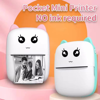 Belro mini wireless portable thermal label printer with compact design, ideal for on-the-go label printing in electronics.