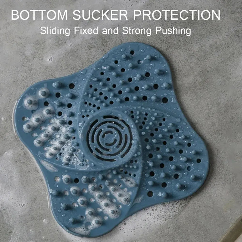 Belro anti-blocking spiral shower drain hair catcher with flexible metal design for preventing clogs in bathroom drains