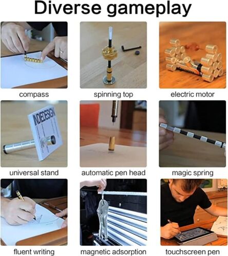 Belro Fidget Magnetic Pen with colorful magnetic parts, a fun tactile toy for stress relief and focus.