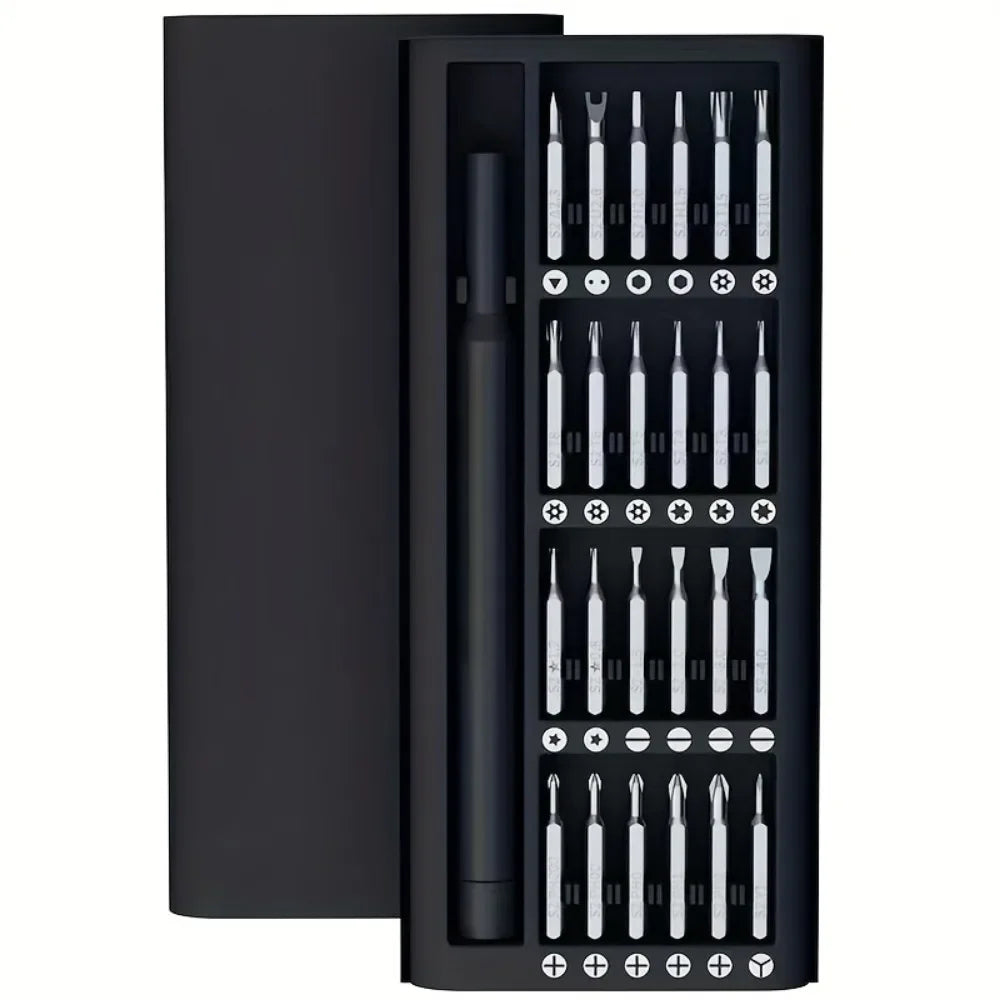Belro portable precision screwdriver set with multiple small screwdrivers and bits, ideal for detailed hand tool work.