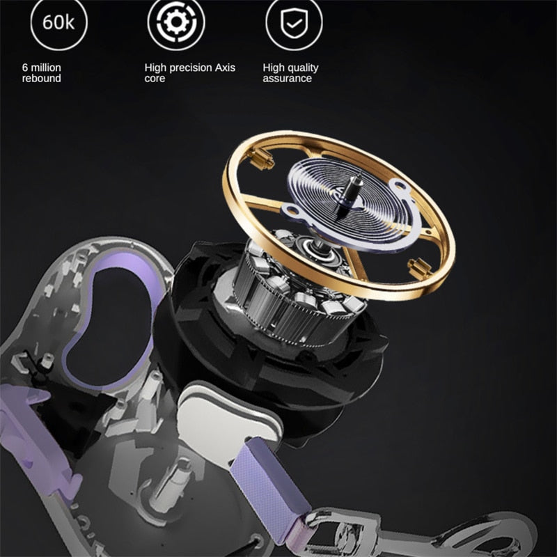 Belro LED light retractable dog leash showing the leash extended with built-in light for visibility during walks.