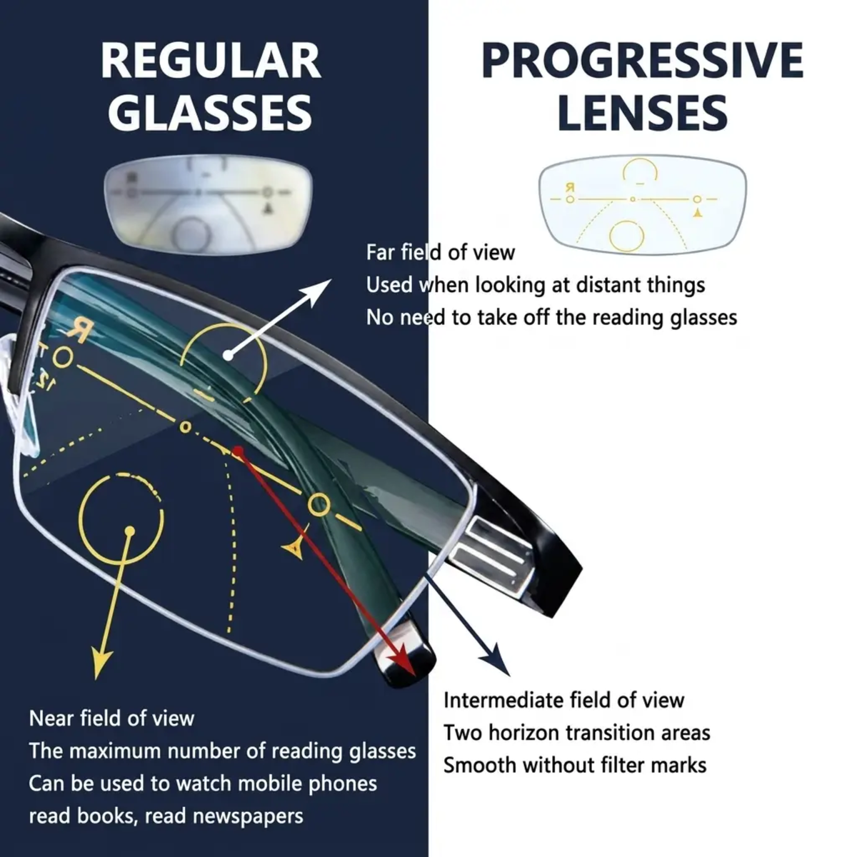 BowLift Sandsberg20250613 progressive glasses with clear vision and anti-fatigue lenses, showcasing sleek eyewear design.