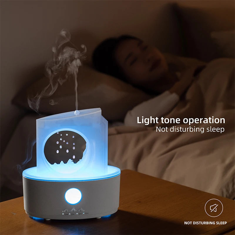 Belro Rain Clouds essential oil diffuser and humidifier with cloud-shaped design for aromatherapy and air moisturizing.