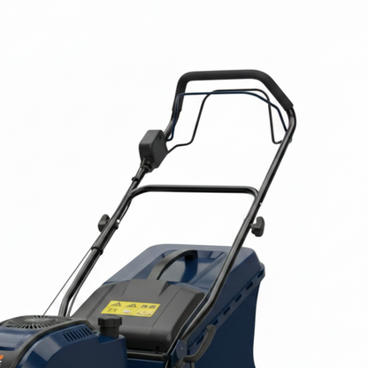 GETDECO PowerCut 23-inch 200cc AutoDrive lawn mower with red design, featuring a side view and modern features.