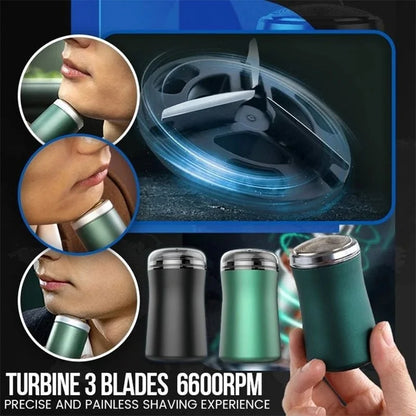 Belro pocket-sized washable electric razor with compact design for personal grooming and easy cleaning.