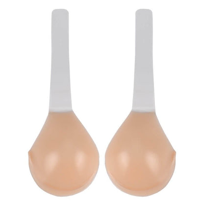 Women's invisible strapless adhesive bra by BowLift, seamless low-back support, and invisible design for a smooth look.