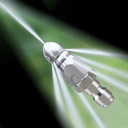 Belro pressure washer sewer jetter nozzle with 1/4-inch quick connector, designed for effective cleaning of sewer lines.